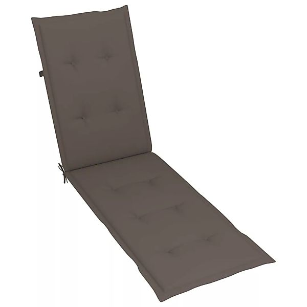 Liegestuhl-auflage Taupe (75+105)x50x4 Cm günstig online kaufen
