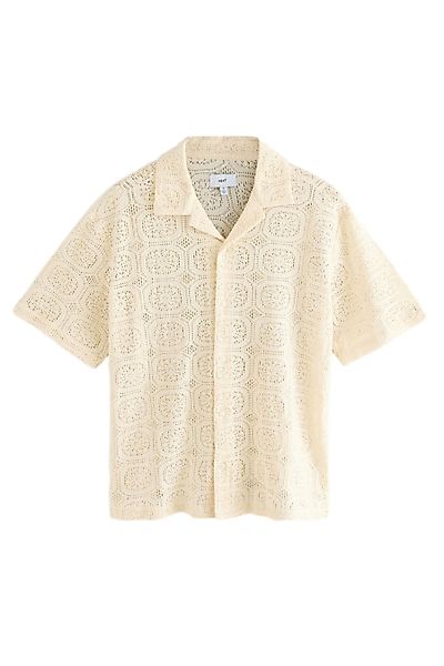 Next Kurzarmhemd Kurzarmhemd mit Häkeldetail mit günstig online kaufen