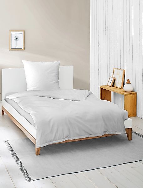 BIERBAUM Bettwäsche Elegant uni, Mako-Satin, 2 günstig online kaufen