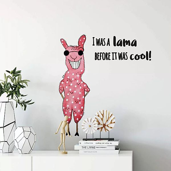Wall-Art Wandtattoo »Lebensfreude cooles Lama«, (1 St.) günstig online kaufen