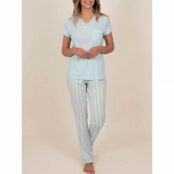 Admas  Kleider & Outfits Homewear Schlafanzug Hose T-shirt Classic Stripes günstig online kaufen