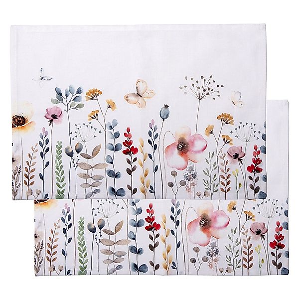 Clayre & Eef Platzset Flowerbomb, (Set, günstig online kaufen