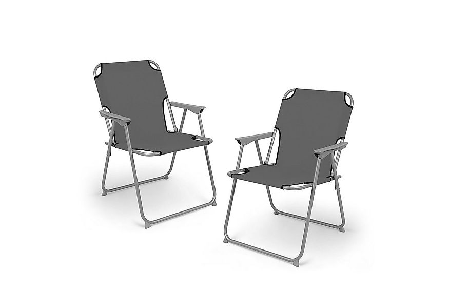 Spetebo Campingstuhl Camping Klappstuhl belastbar bis 120 kg - 2er Set (Anz günstig online kaufen