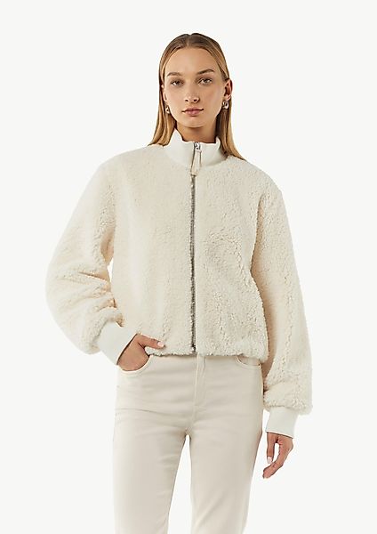 comma casual identity Blusenblazer Kuscheliger Teddy-Blouson günstig online kaufen