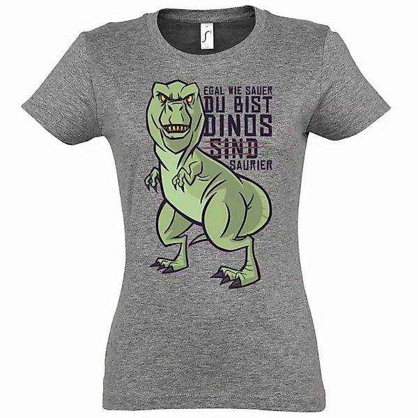 Youth Designz T-Shirt Dinos Sind Saurier Damen Shirt mit trendigem Frontpri günstig online kaufen