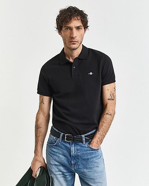 Gant Poloshirt SLIM SHIELD SS PIQUE POLO mit Logostickerei auf der Brust günstig online kaufen