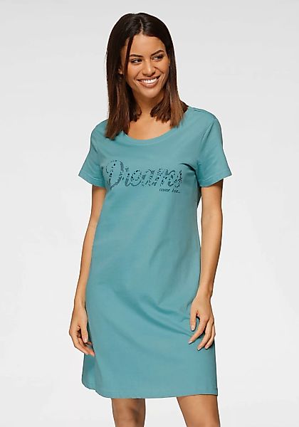 Vivance Dreams Sleepshirt, (2er-Pack), mit Print in Spitzenoptik günstig online kaufen