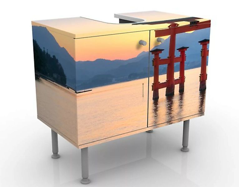 Waschbeckenunterschrank Natur & Landschaft Torii am Itsukushima günstig online kaufen
