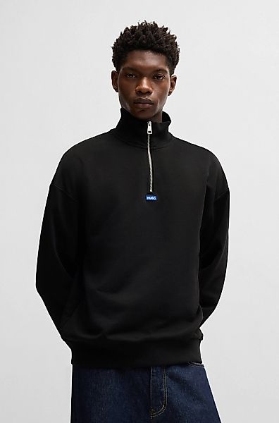 HUGO Blue Sweatshirt "Neeler", mit Troyerkragen günstig online kaufen