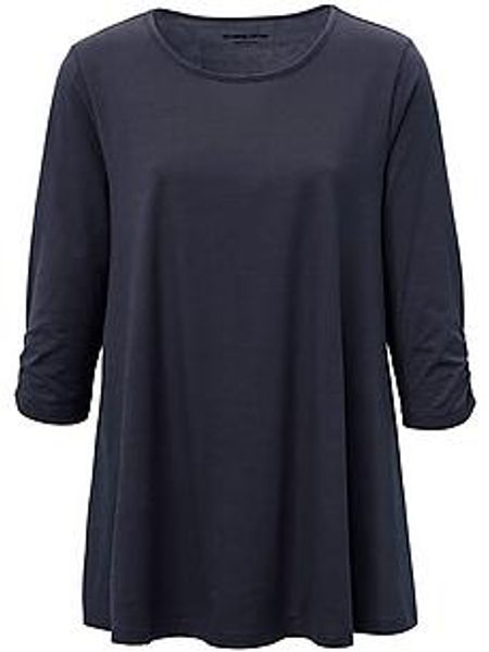 Rundhals-Longshirt Filippa Green Cotton blau günstig online kaufen