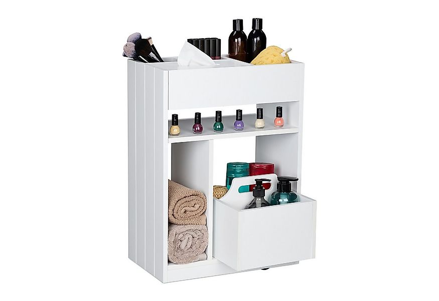 relaxdays Regalwagen Nischenregal-Rollwagen Büro, Bad & Küche günstig online kaufen