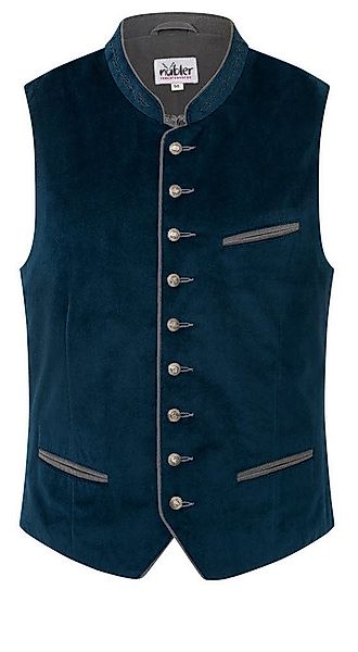 Nübler Trachtenweste Trachtengilet Kurt in Blau von Nübler günstig online kaufen