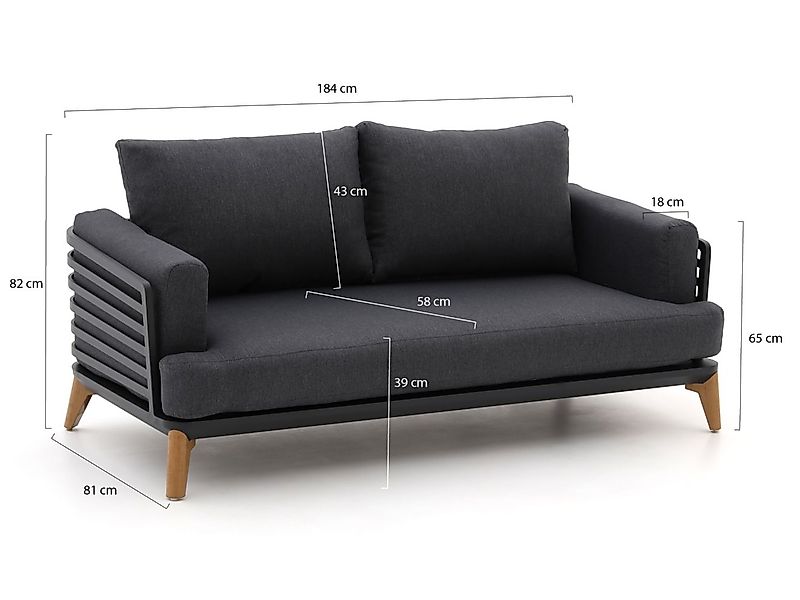 Bellagio Esenta Gartensofa 184 cm günstig online kaufen