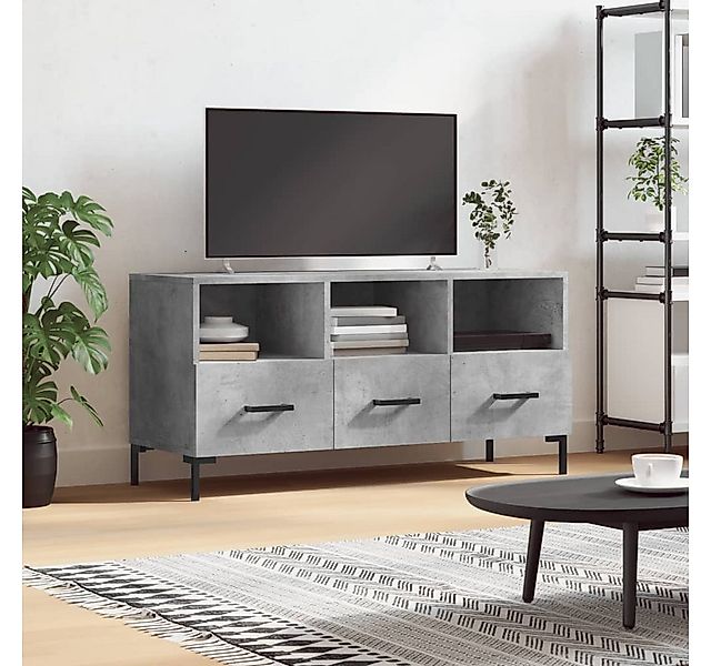 vidaXL TV-Schrank TV-Schrank Betongrau 102x36x50 cm Spanplatte günstig online kaufen