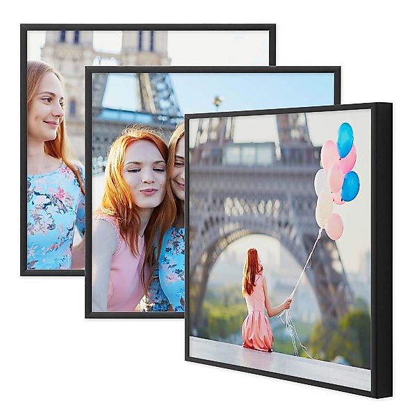 PHOTOLINI Bilderrahmen 3er Set Aluminium Modern günstig online kaufen