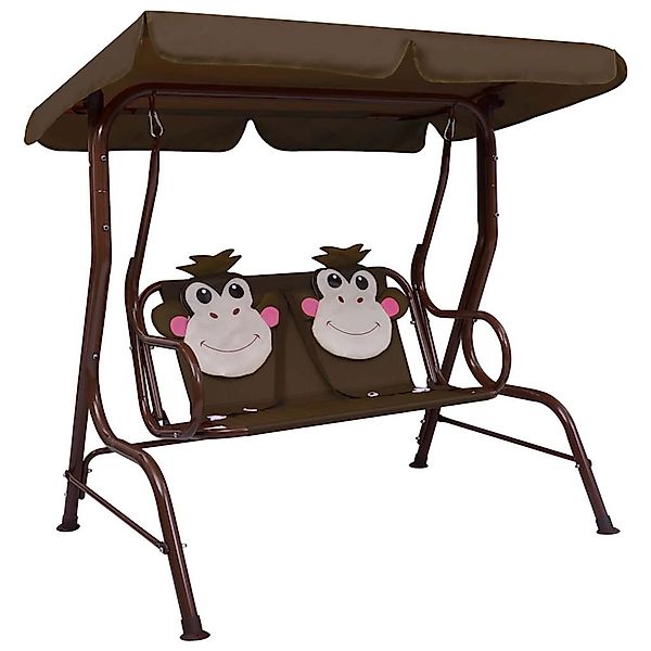 vidaXL Hollywoodschaukel Kinder-Hollywoodschaukel Braun 115×75×110 cm günstig online kaufen