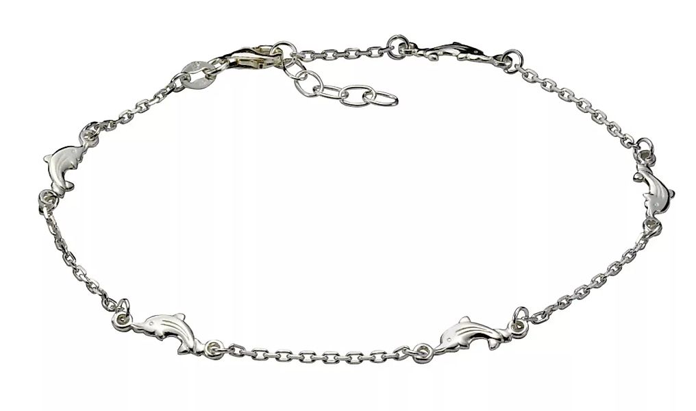 Vivance Fußkette "925 Silber rhodiniert Motiv Delfine" günstig online kaufen