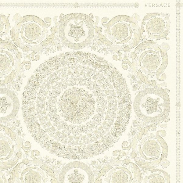 Bricoflor Englische Tapete im Royalen Stil Ornament Tapete in Creme Weiß El günstig online kaufen