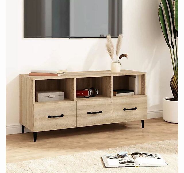 furnicato TV-Schrank Sonoma-Eiche 102x35x50 cm Holzwerkstoff günstig online kaufen