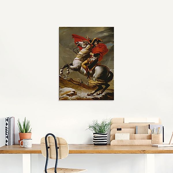 Artland Glasbild »Napoleon bei der Überquerung der Alpen.«, Menschen, (1 St günstig online kaufen