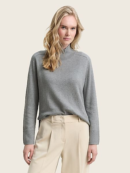 TOM TAILOR Strickpullover Strickpullover mit Kaschmir-Anteil günstig online kaufen