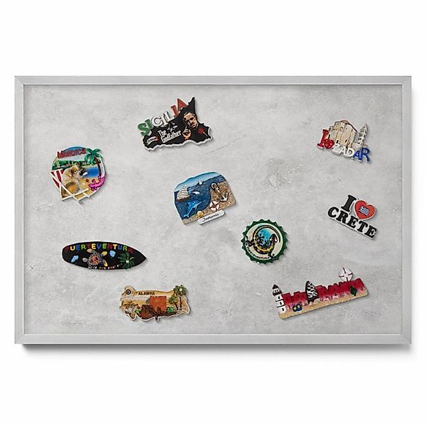 Tulup Magnettafel Reisemagnete Magnetboard Betonwandstruktur 60x40 cm Magne günstig online kaufen