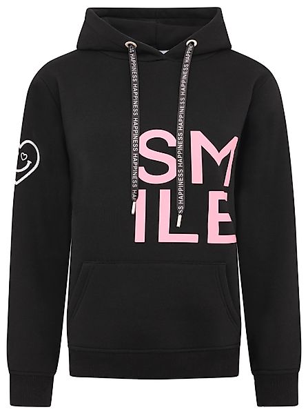 Zwillingsherz Hoodie "Alissa" mit SMILE Print günstig online kaufen