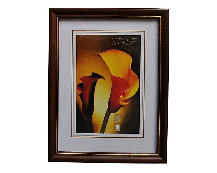 Hama Bilderrahmen Holz-Rahmen Kiel Bilder-Rahmen Dunkelbraun 15x20, (einzel günstig online kaufen