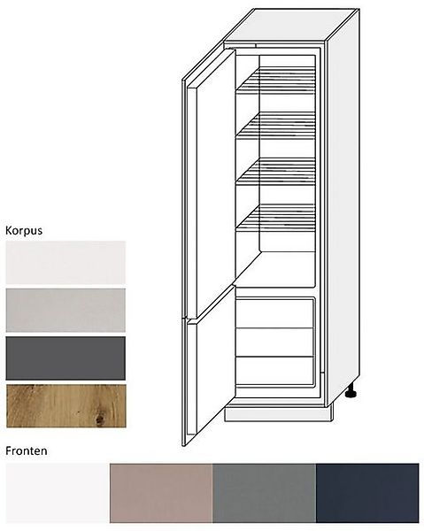 Kühlumbauschrank Bonn B/T/H: 60 cm / 59 cm / 207 cm günstig online kaufen