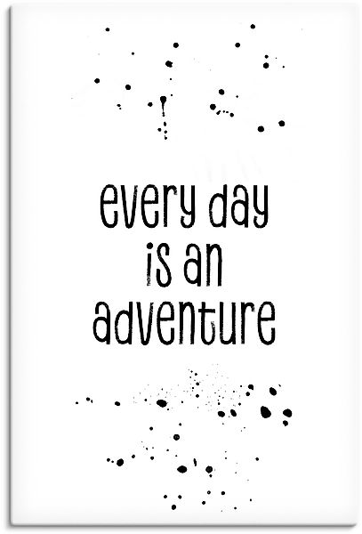 Artland Wandbild »Jeder Tag ist ein Abenteuer«, Sprüche & Texte, (1 St.), a günstig online kaufen