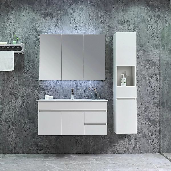 Sanotechnik Badezimmer-Set Belluno Weiß günstig online kaufen