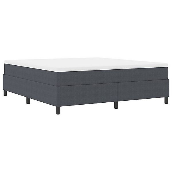 vidaXL Bett Boxspringbett Dunkelgrau Super King Corduroy Stoff (1-tlg) günstig online kaufen