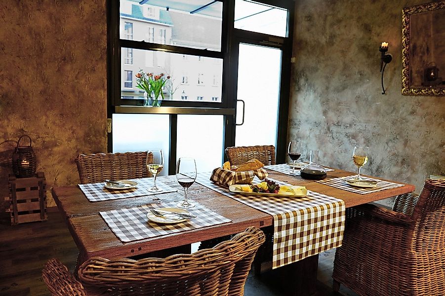 texpot Tischdecke Tischläufer Servietten kariert 2 cm Karo Landhausstil (6- günstig online kaufen