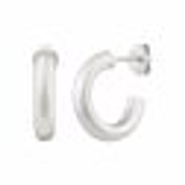 Creolen 925 Sterling Silber rhodiniert chunky günstig online kaufen