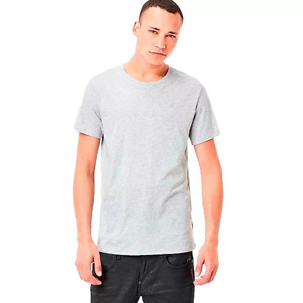 G-star Base Heather Ribbed Neck Ny Jersey 2 Units Kurzarm T-shirt L Grey He günstig online kaufen