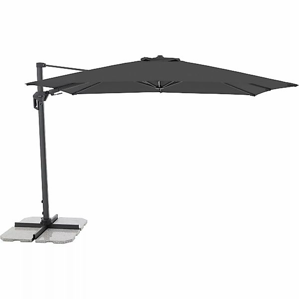 Doppler Ampelschirm 310 cmx 210 cm Anthrazit mit Kurbelmechanik günstig online kaufen