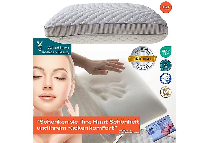 ARGAHOME Nackenstützkissen Orthopädisches Kopfkissen Kollagen Kissen Nacken günstig online kaufen