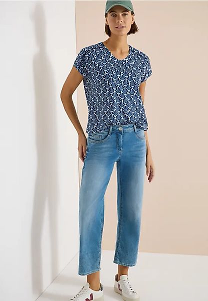 CECIL Kurzarm Shirt mit Spitzendetail günstig online kaufen