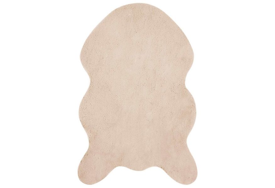 vidaXL Teppich Kunstfell Hasen Teppich Olite Taupe 50 x 80 cm Polyester, Re günstig online kaufen
