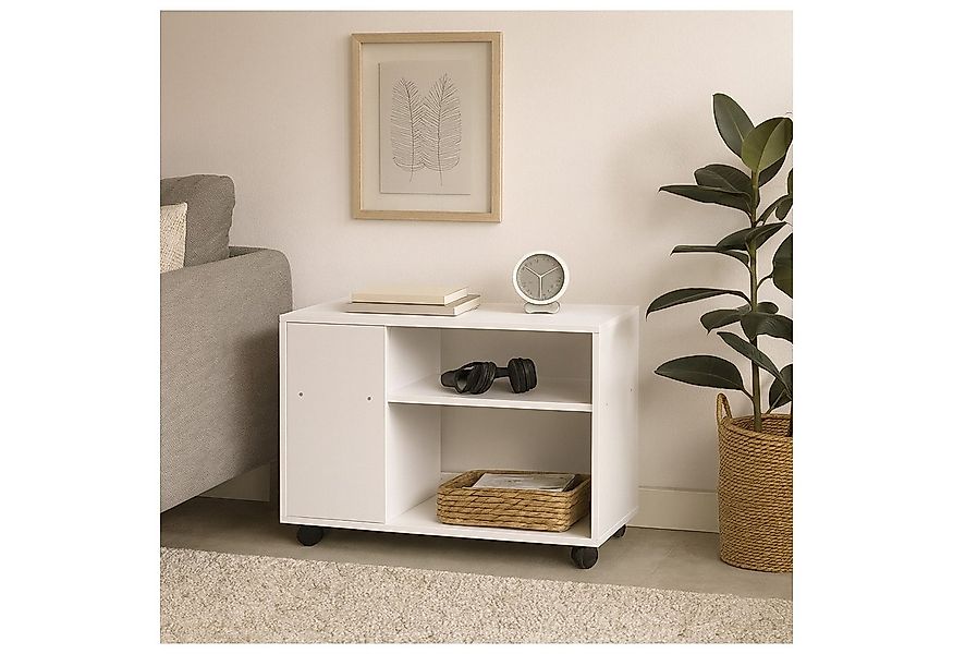 HTI-Living Beistelltisch Beistelltisch auf Rollen Thekla Weiß (Stück, 1-St. günstig online kaufen