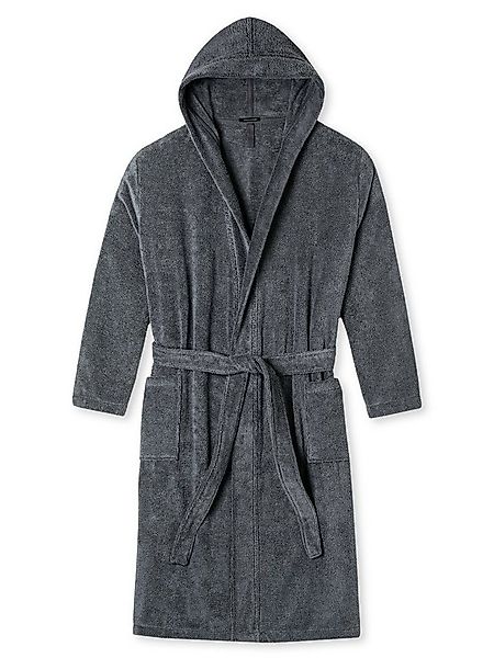 Schiesser Bademantel Essentials, Langform, Schalkragen günstig online kaufen