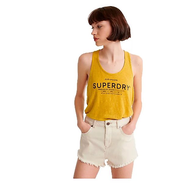 Superdry Desert Linen Ärmelloses T-shirt S Oil Yellow günstig online kaufen