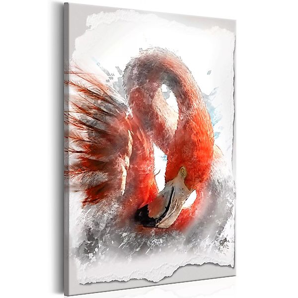 Wandbild - Red Flamingo günstig online kaufen