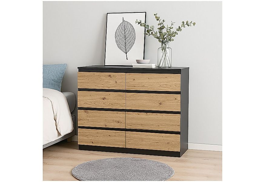 HTI-Living Sideboard Moderne Kommode mit 8 grifflosen Schubladen (Stück, 1 günstig online kaufen
