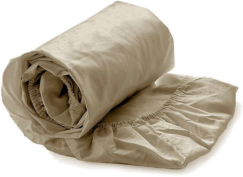 YELLOW Spannbettlaken Percale, Perkal, Gummizug: rundum, günstig online kaufen