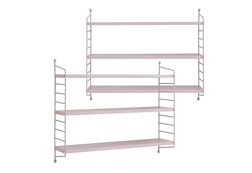 en.casa Wandregal, 2-tlg., »Strängnäs« Lila günstig online kaufen