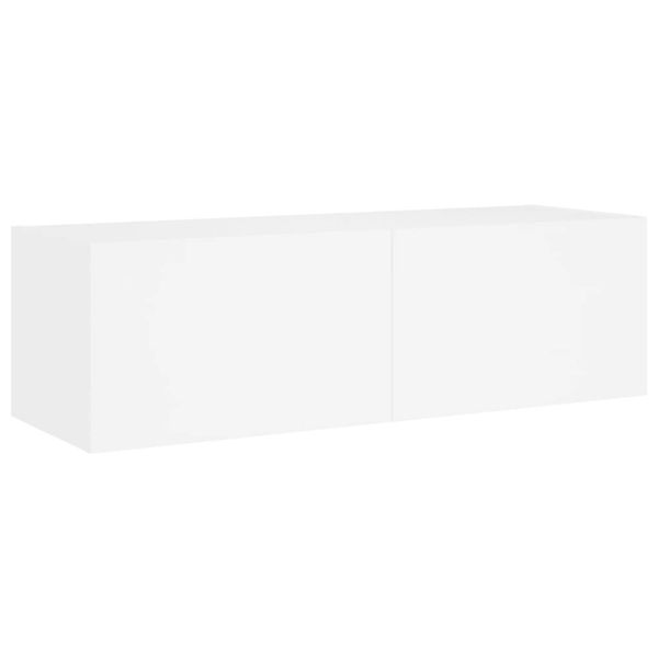 vidaXL TV-Wandschrank mit LED-Leuchten Weiß 100x35x31 cm 837295 günstig online kaufen