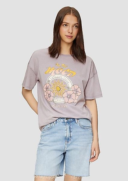 QS Kurzarmshirt Baumwoll-T-Shirt im Loose Fit günstig online kaufen