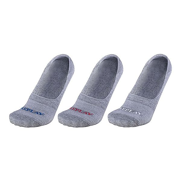 Replay Invisible Kurz Socken 3 Paare EU 39-42 Grey Melange / Logo Ass Colou günstig online kaufen