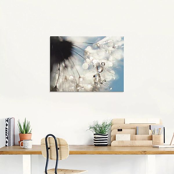 Artland Glasbild "Pusteblume Engelflügel", Blumen, (1 St.) günstig online kaufen